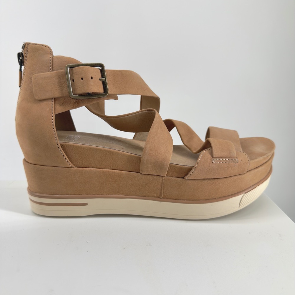 Eileen Fisher Beige Suede Boost Platform in Latte Size 9.5